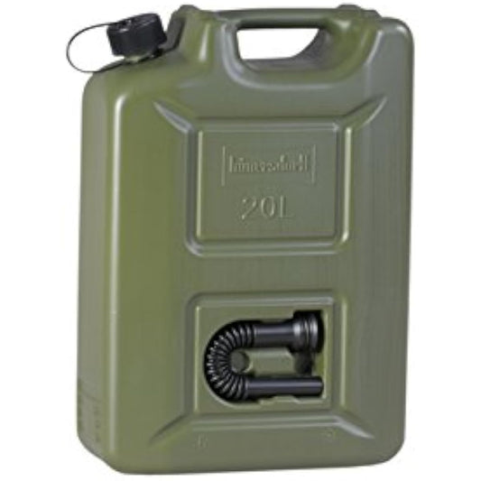 Hunersdorff Fuel Tank Water Tank Genuine Poly Tank Fuel Campro 20L Fuel White Gasoline Kerosene Tank Canister Camp