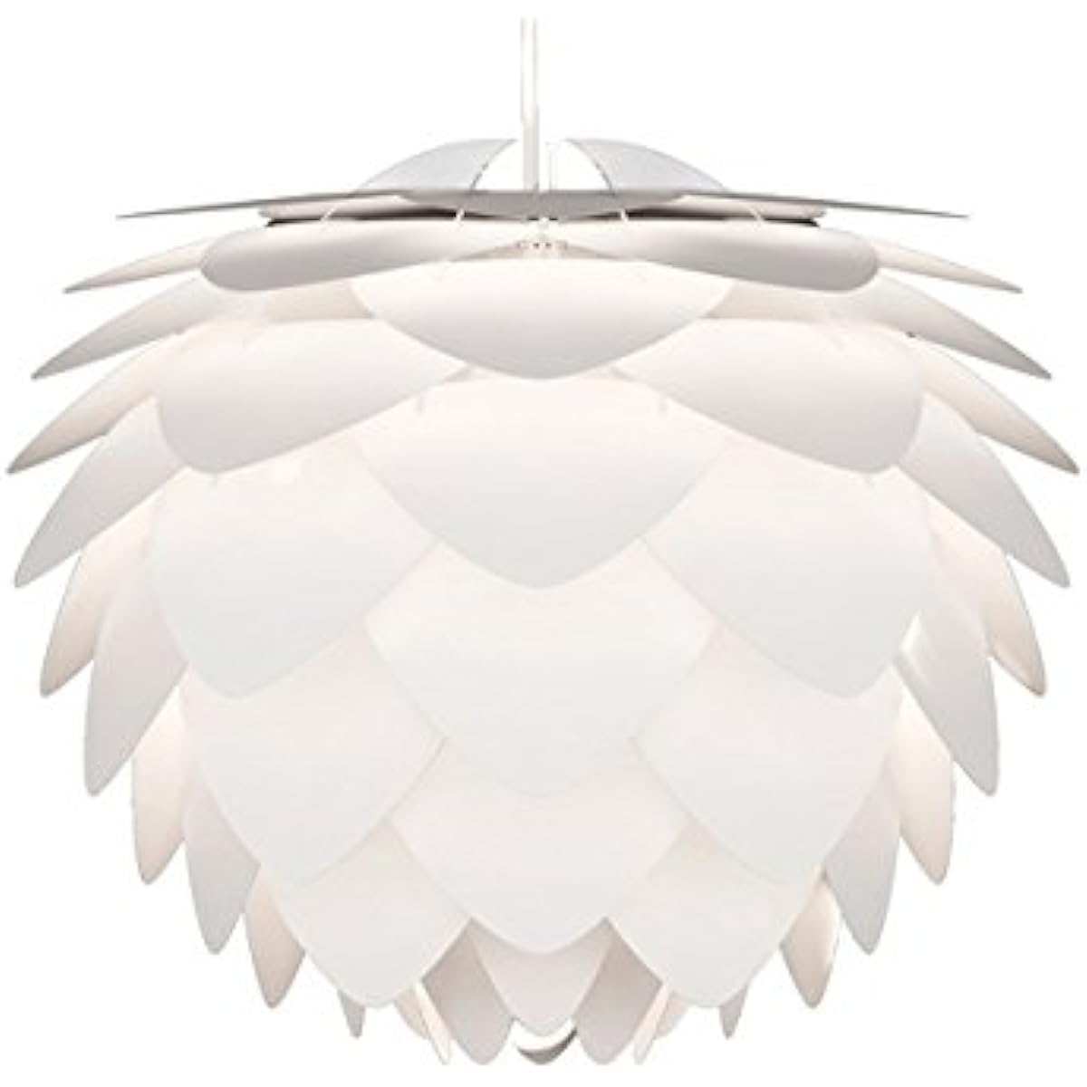 Vita Nordic Denmark Pendant Light Silvia Mini 1 Light Type Code: White Bulb Sold Separately 02009-WH Ellux
