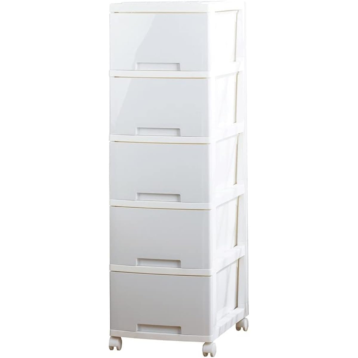 ILC LUGS Storage Chest 5 Tiers Silky White W34 x D47 x H110cm