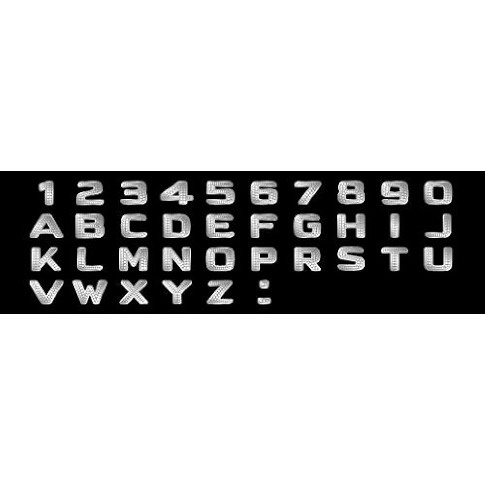 Garcon DAD Jewelry Initial Emblem [2] Crystal SA725-01 D.A.D