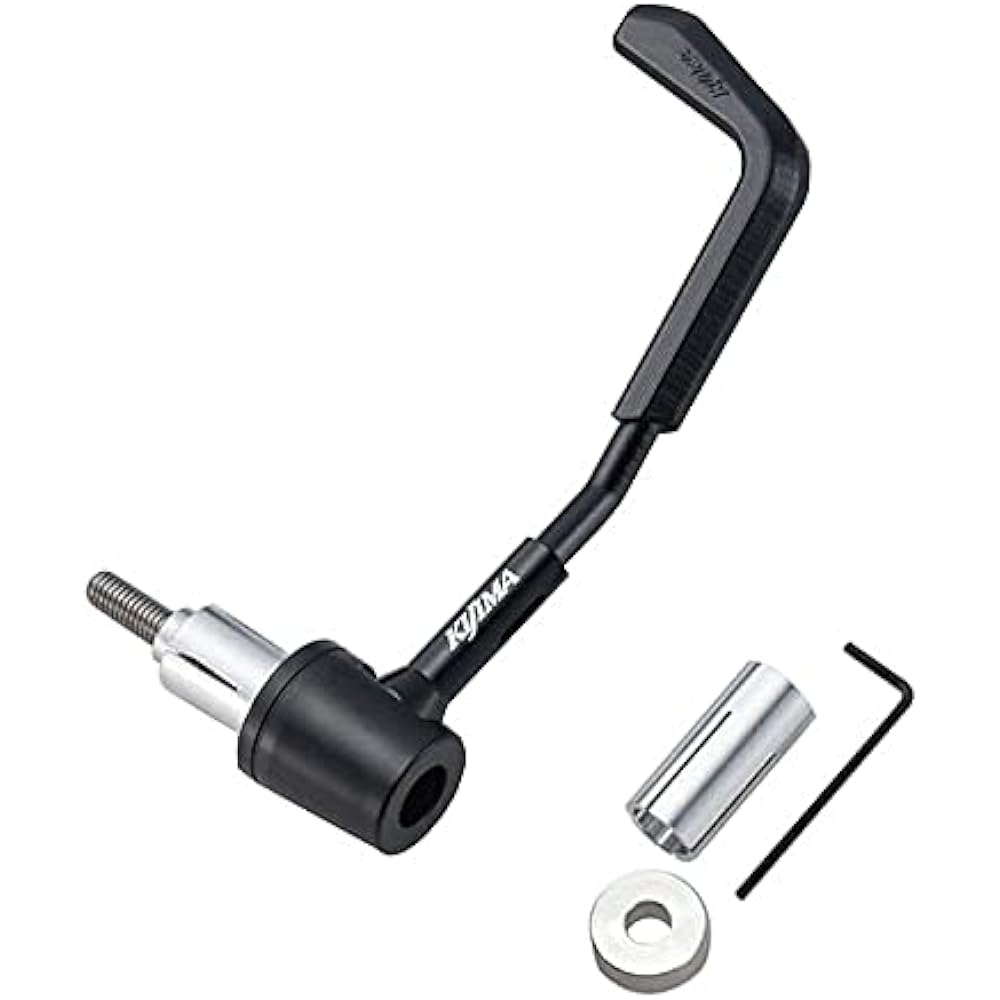 Kijima Motorcycle Bike Parts Lever Guard Type R Brake Right Side φ22.2mm Handle Black HONDA 204-2159