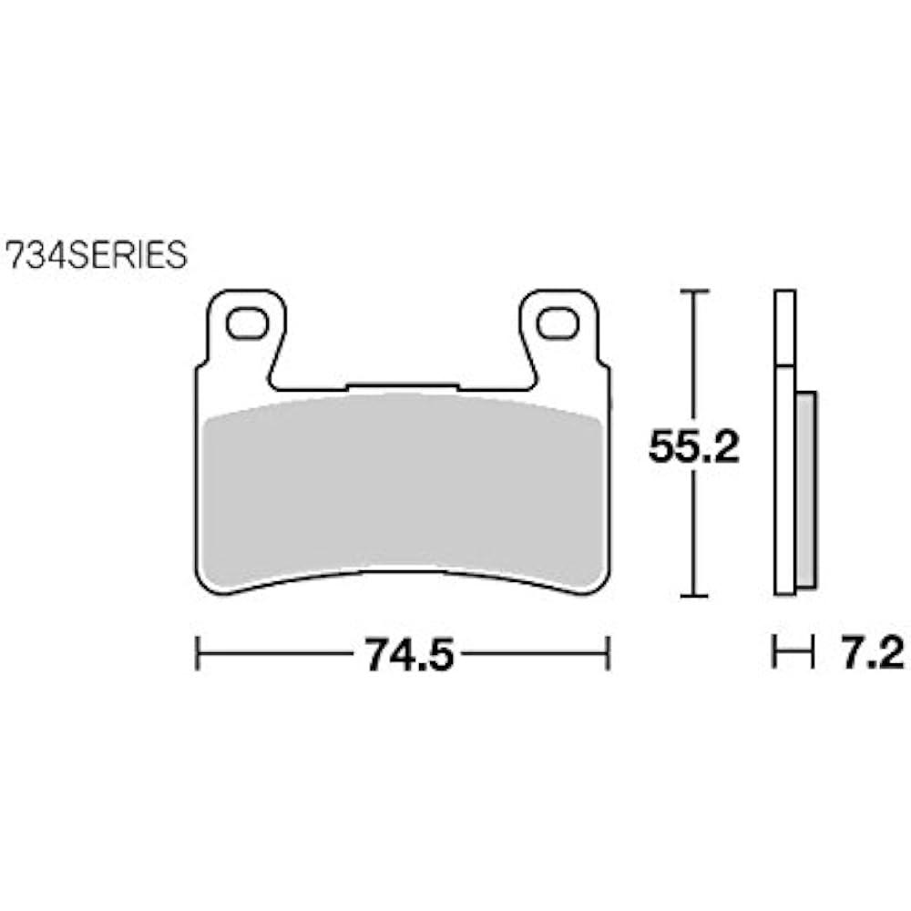 KITACO SBS Brake Pad 734HF Ceramic CB40SF Super Bol d'Or CBR600F CB1100 EX CB1300SF etc. 777-0734000
