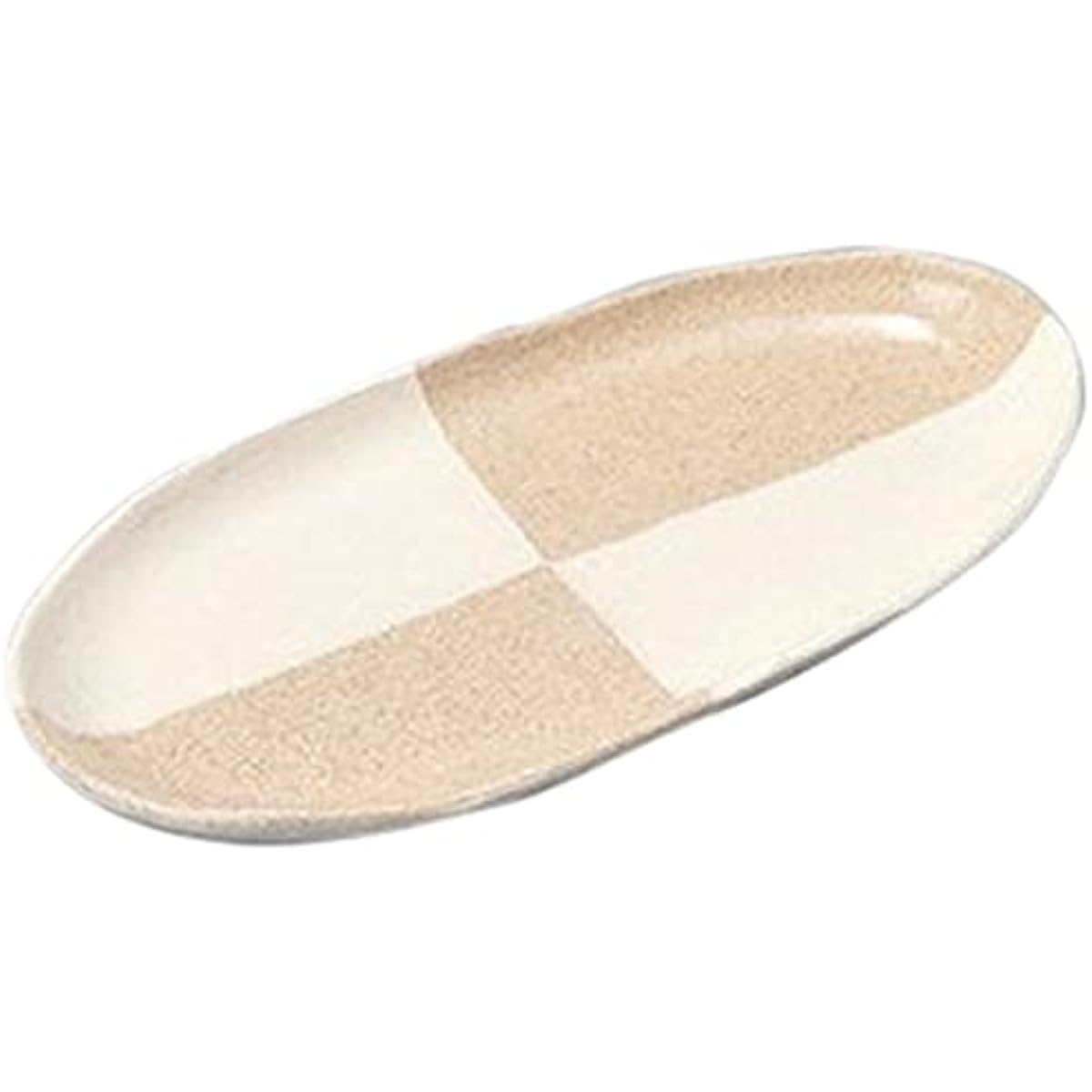 Set of 5 deformed plates, Karatsu decorative oval pottery plates [25.7 x 12.8 x 1.7cm] [Restaurant, inn, Japanese tableware, restaurant, commercial use, tableware]