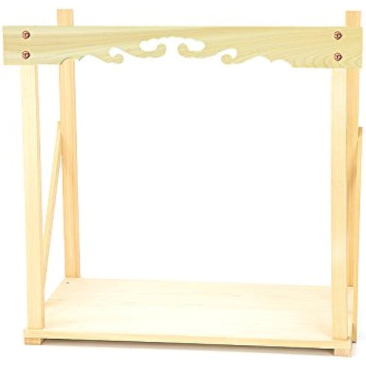 Shelf board with all-hinoki curtain board (large)