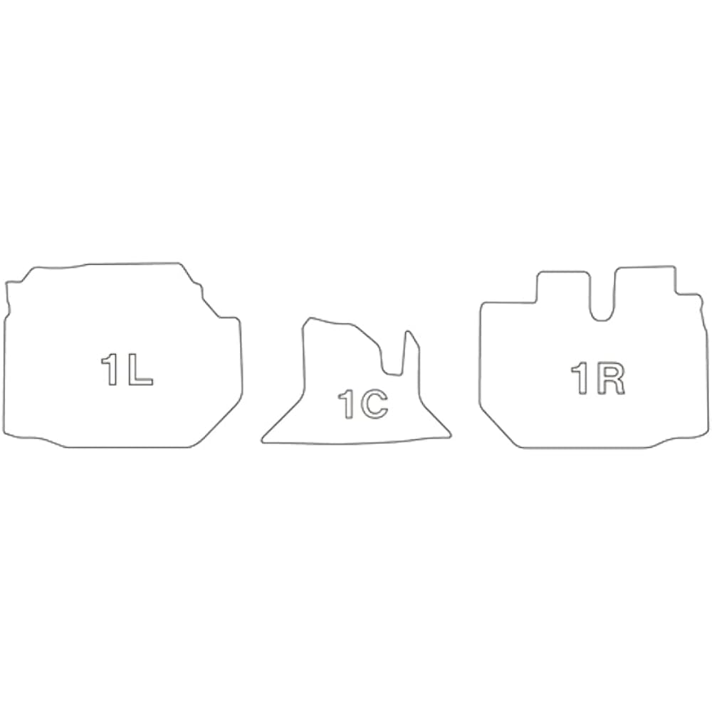 Clazzio Floor Mat 3D Type Front Hiace / Regius Ace 200 Series Wide DX NEW Rubber Type Black ET-0239 [5EETA0239K]