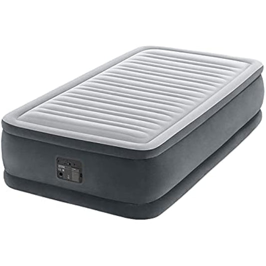 Safe and secure manufacturer guarantee! [Genuine Japanese Product] INTEX New Airbed Twin Comfort Single Size Height 46cm Electric 64411J Airbed Mattress Disaster Prevention Goods Guest