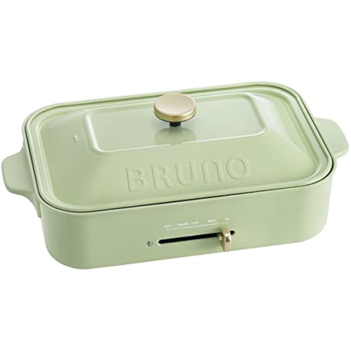 BRUNO Compact Hot Plate [Pale Green / Main Unit & 2 Types of Plate] BOE021-PGR