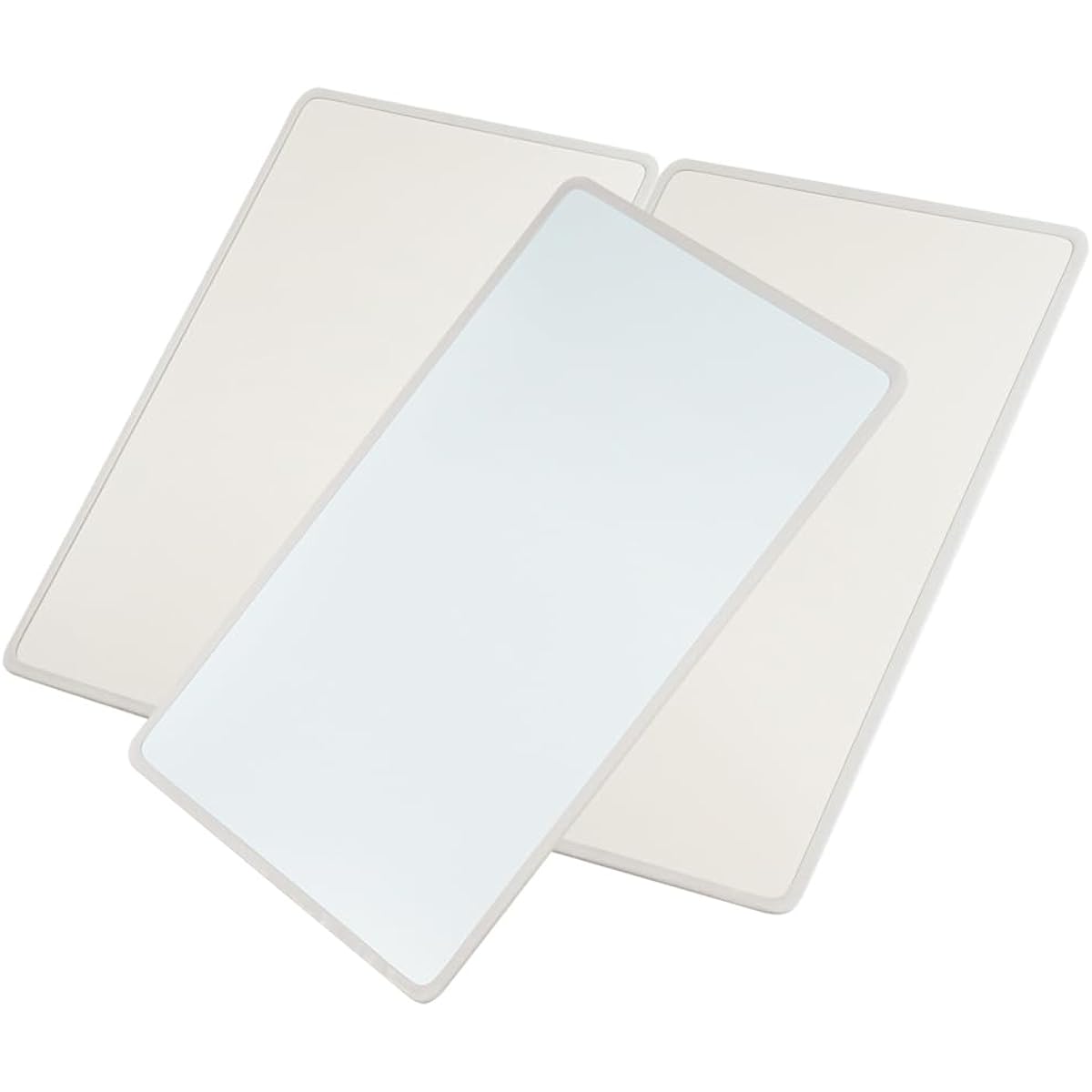Mie Sangyo Aluminum Combination Type Bath Lid Product Size (Approx.) 73 x 127 cm Ivory/Blue (Reversible Color) Set of 3 Made in Japan Ag Antibacterial/Mold Resistant Treatment