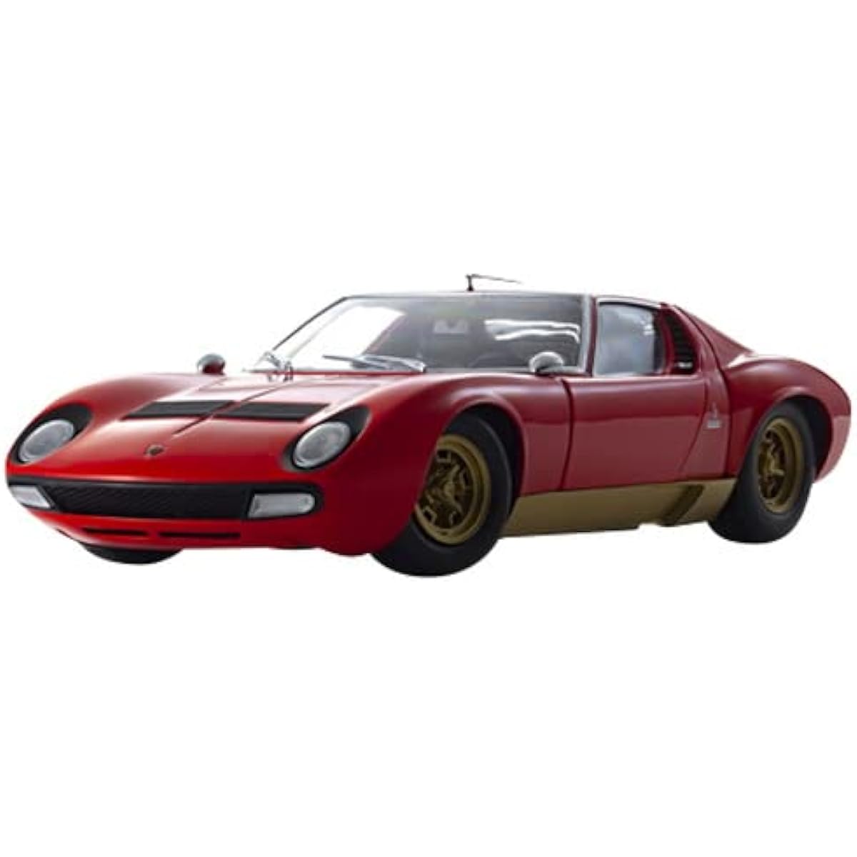 Kyosho Original 1/18 Lamborghini Miura P400SV Red/Gold Completed Product Resale KS08317RG
