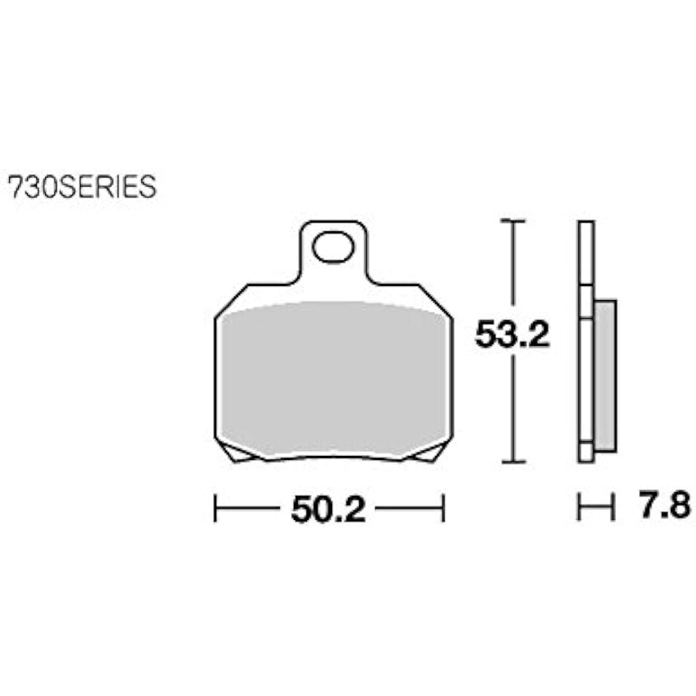 KITACO SBS Brake Pad 730LS Sinter Metal NINJA H2 H2R Aprilia Peugeot Piaggio Vespa Benelli Bimota Cagiva Ducati Gilera KTM Laverda etc. 777-0730030