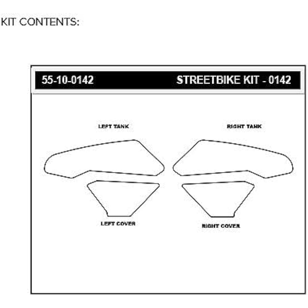 STOMPGRIP Traction Pad Tank Kit Hybrid VOLCANO CBR1000RR 17-19 55-10-0142H