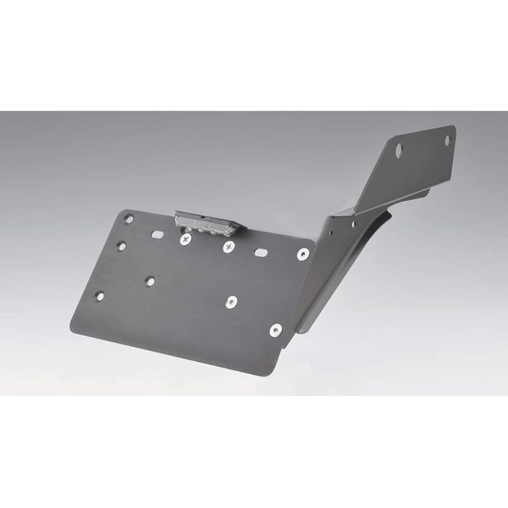 Kijima Motorcycle Bike Parts License Plate Side Mount Kit Hanger Type FXSB Black HD-01445