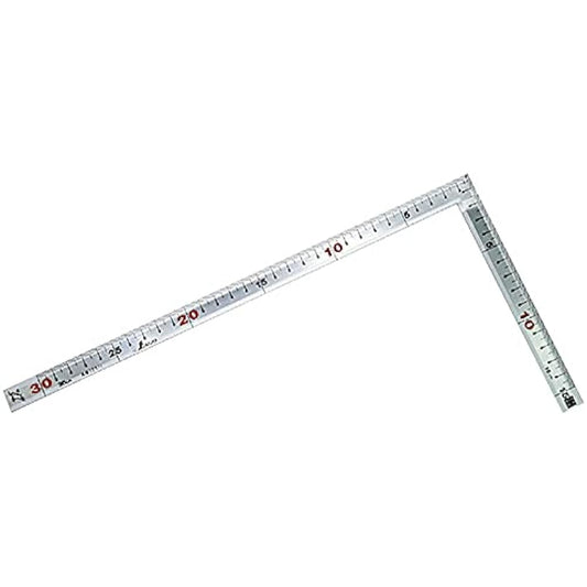 Shinwa Sokutei Rolling Metal 1 Shaku Scale on the Back Silver 30cm 10511