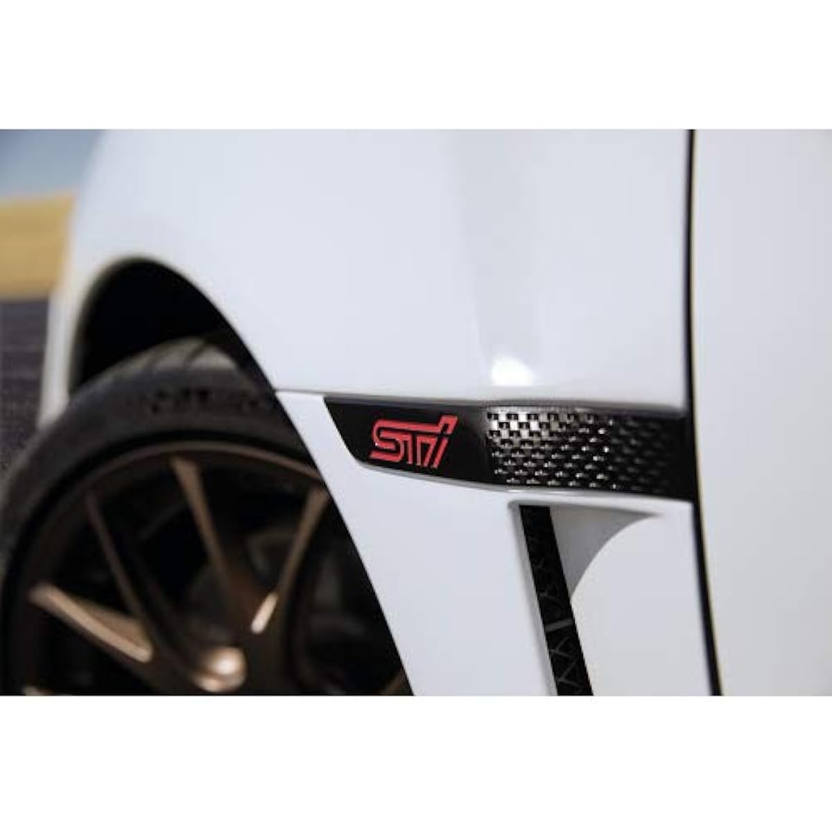 [SUBARU Genuine Product] Subaru WRX/WRX STI Series White Fender Emblem STI