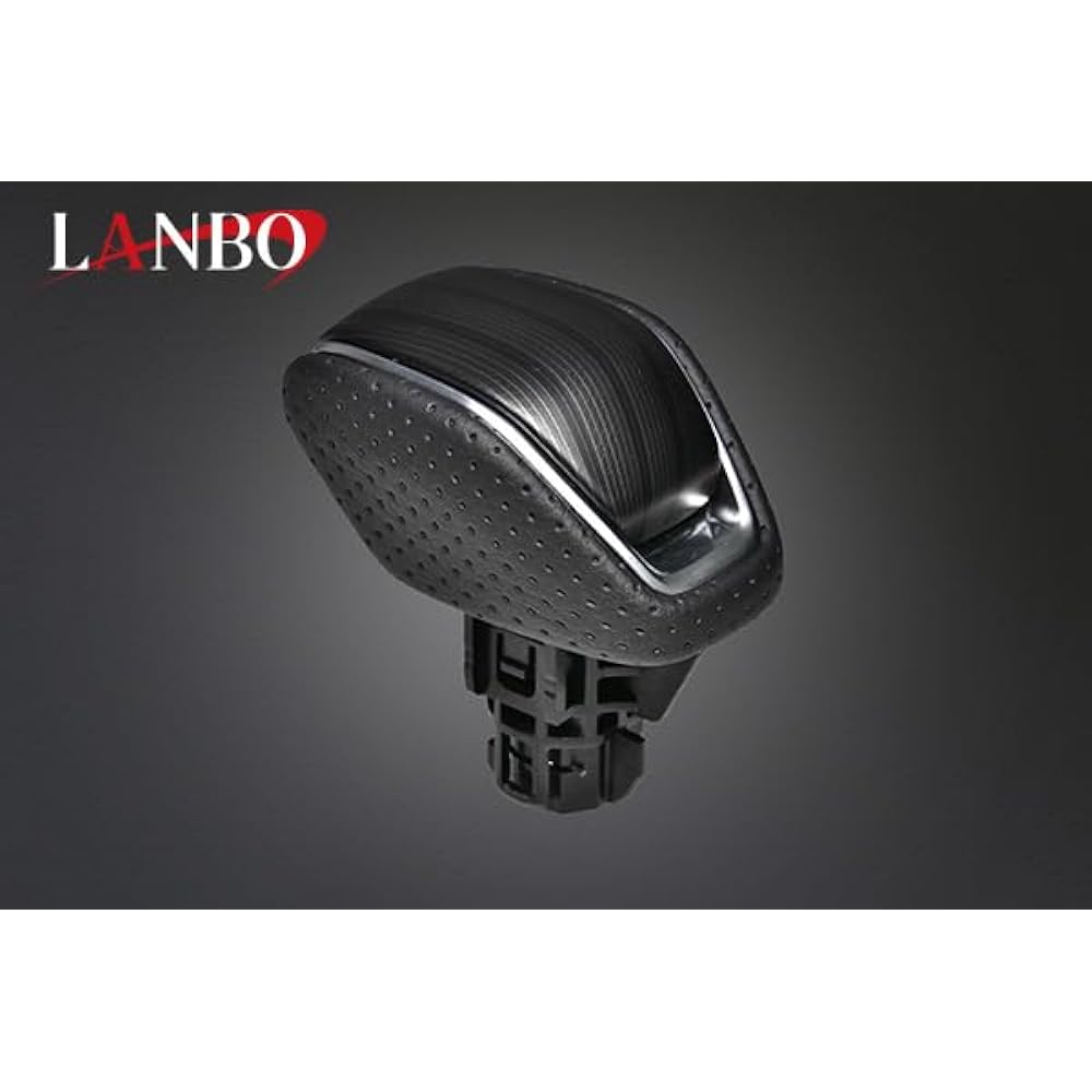 BM Japan LANBO HARRIER/RAV4 Shift Knob Lock Button Type Metal Black