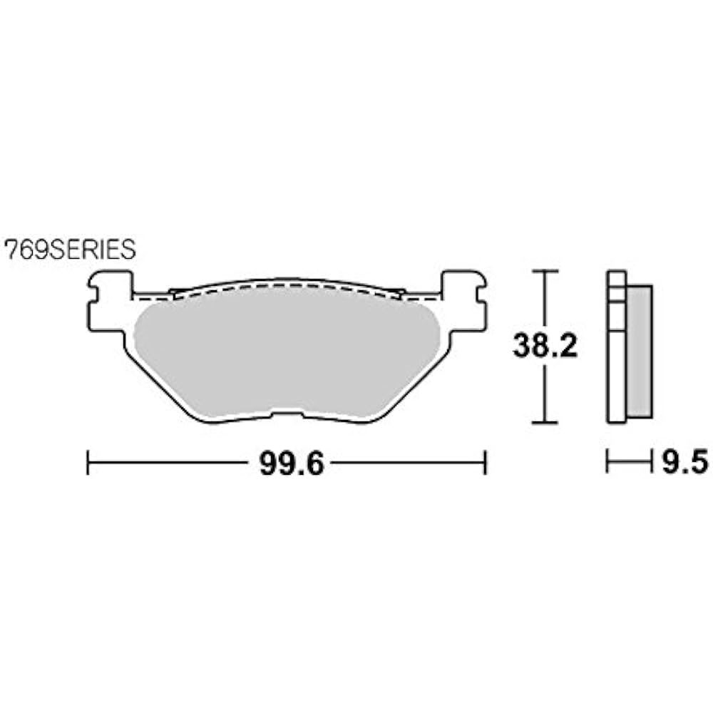 KITACO SBS Brake Pad 769LS Sinter Metal TDM900 BOLT Bolt FJR1300 V-MAX1700 etc. 777-0769030