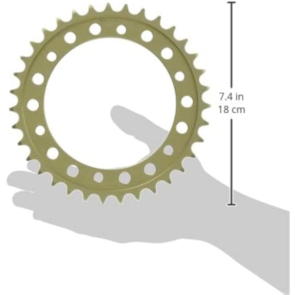 SUNSTAR rear sprocket part number RH-119-35 (520 size/35T) CBR250R, CB250F, XJR400R, TZR250, RZ250R, etc.