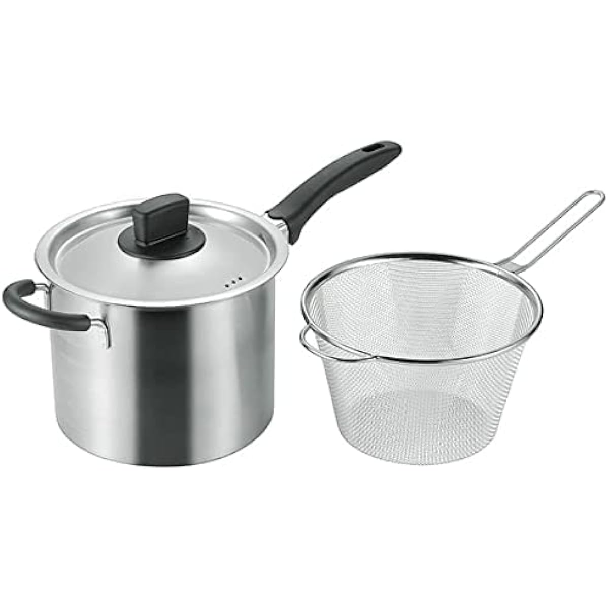 Maruyama Giken Soen SOUEN Made in Japan IH compatible mini pasta pot 18cm (with strainer) SE-08
