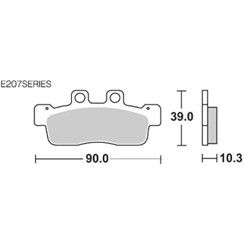 KITACO SBS Brake Pad E207 Ceramic Cygnus X (4C6) 777-0207000