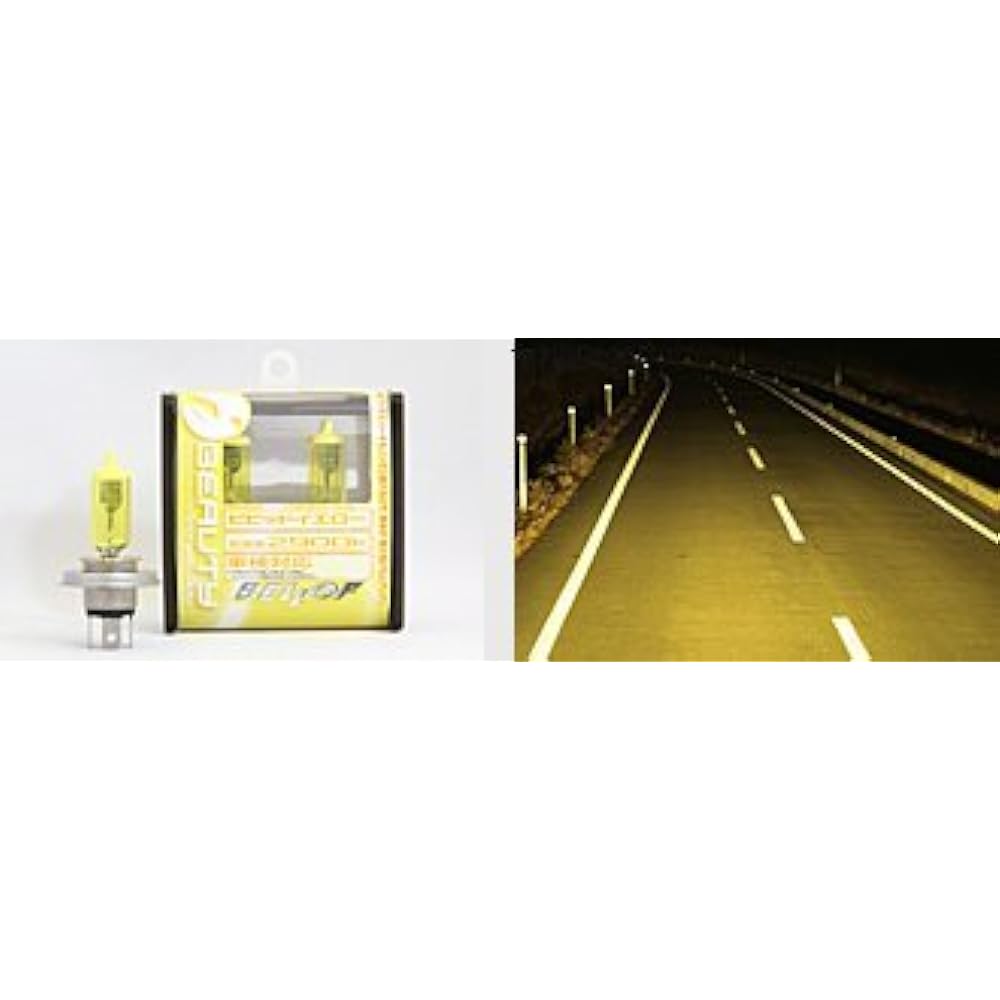 BELLOF Headlight Halogen H8 2900K FAB1004 iBEAUTY (Eye Beauty Vivid Yellow)