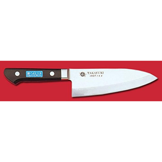 Aoki Knife Seisakusho Aoki Knives Takayuki Sakai Inox Japanese Style Deba 16.5cm Japan AIN05