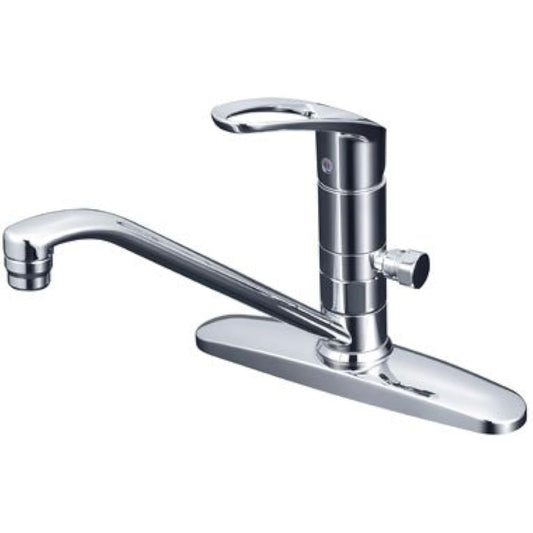 KVK Single Lever Mixing Faucet for Sink with Branch Hole (Water Supply/Hot Water Supply) KM5091TTN