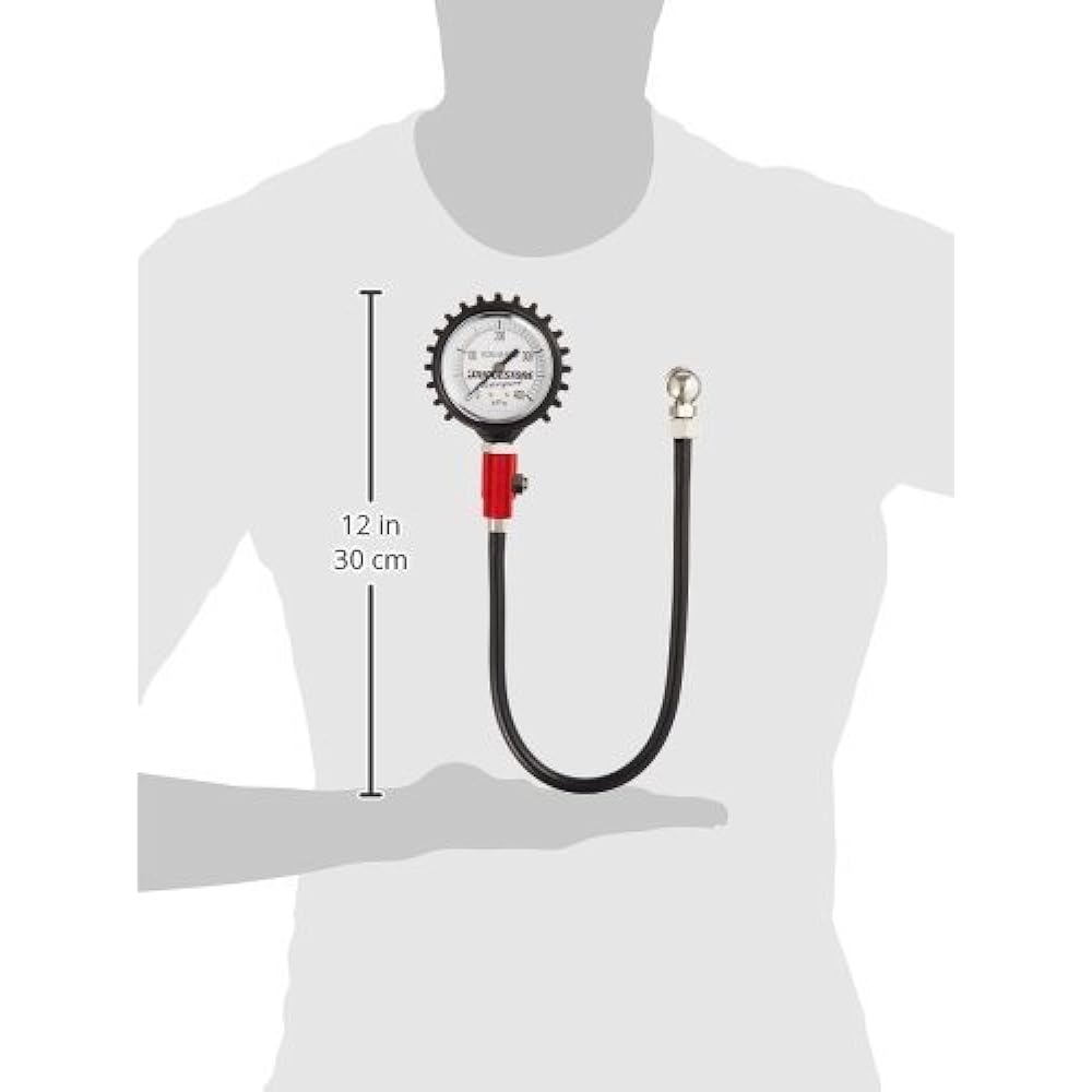 BRIDGESTONE Racing Air Gauge Round Chuck RCG-10 for Motorcycles and Racing Carts