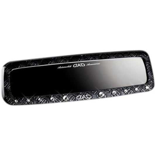Garcon DAD Car Room Mirror Luxury Monogram Leather Black SA764-01 D.A.D