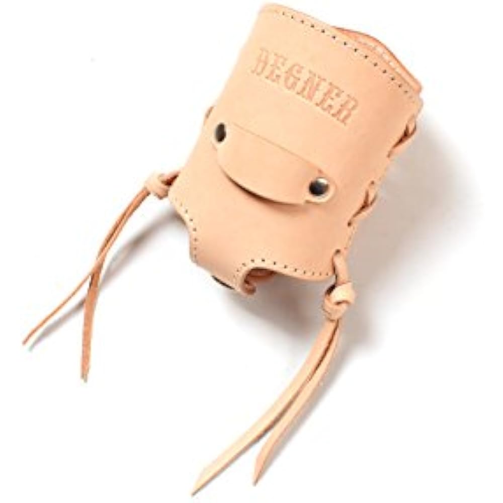 DEGNER Drink Holder Natural Tanned Cowhide Leather TAN DH-4