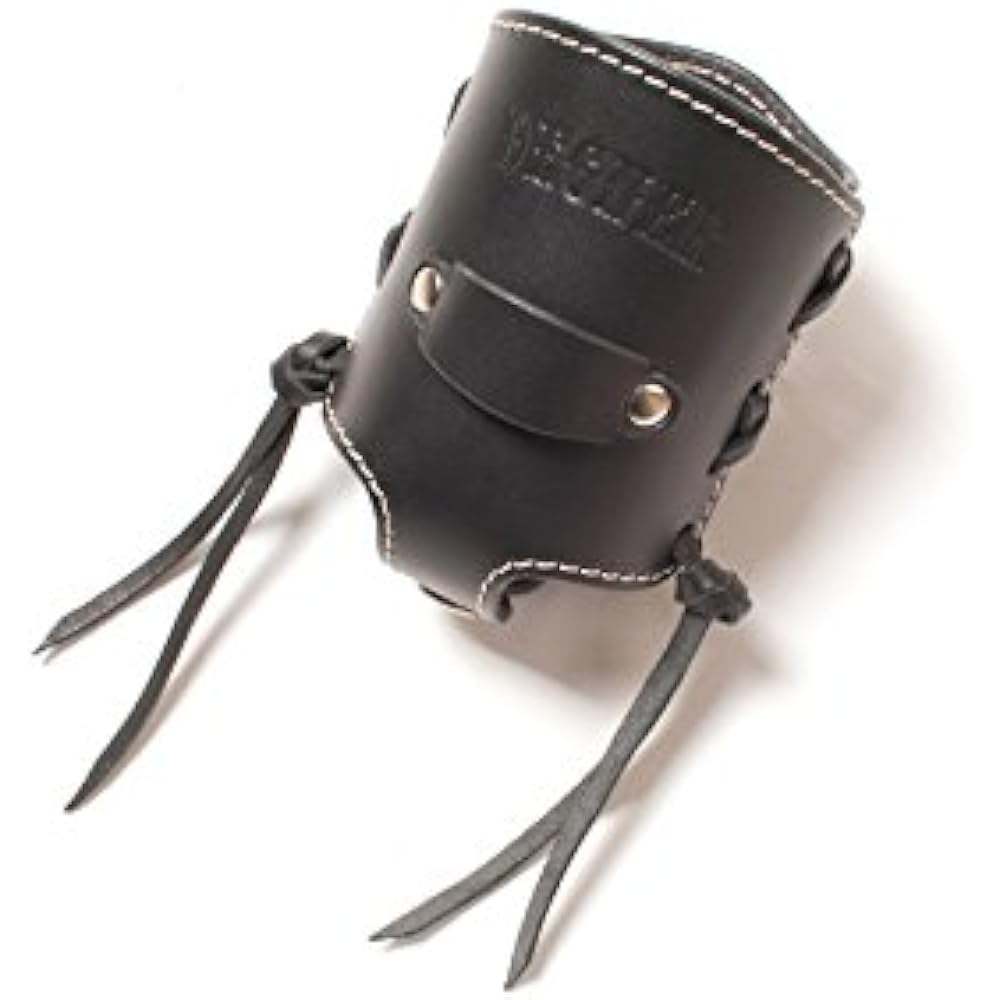 DEGNER Drink Holder Natural Tanned Cowhide Leather BLACK DH-4