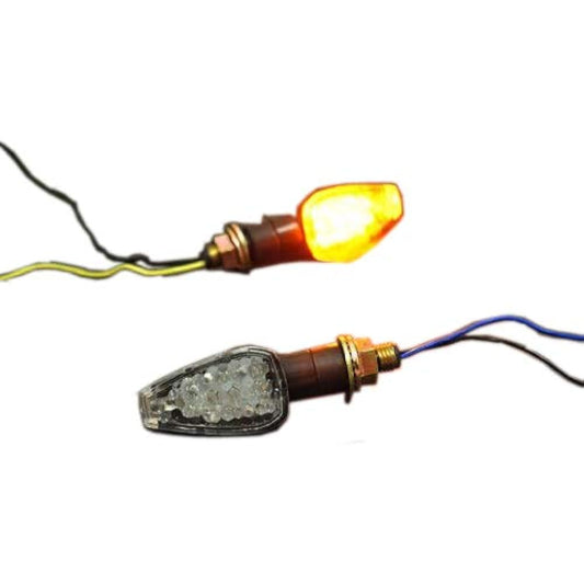 ALCAN HANDS LED Turn Signal Tiny Black/Clear KA001SC