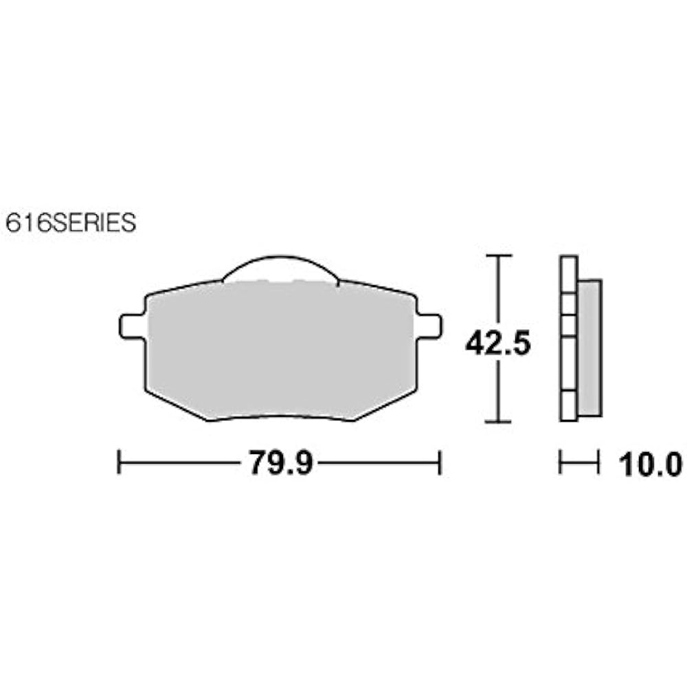 KITACO SBS Brake Pad 616HF Ceramic Yamaha Virago 400 777-0616000