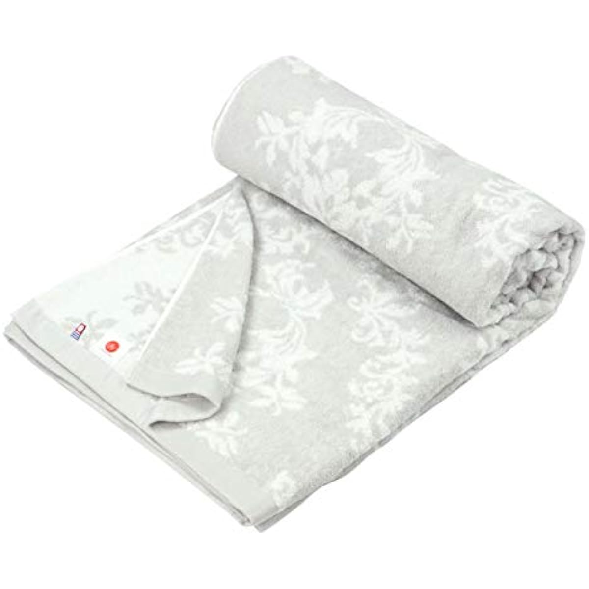 Nishikawa Towel Blanket Imabari Made in Japan Single Imabari Weave Jacquard Jacquard Weave Thick Fully Washable 22303-81080 Karakusa (Gray)