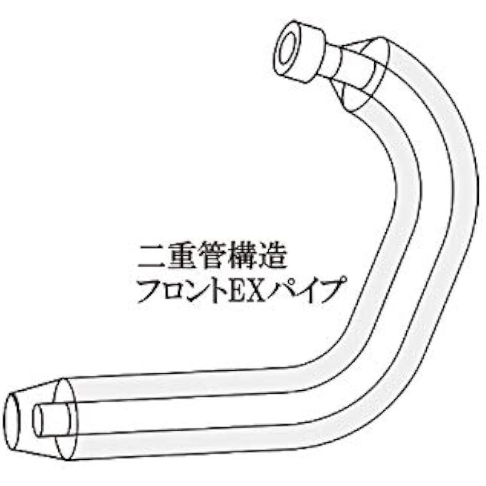R's Gear WH29-EXCB Exhaust Pipe Waiban Classic Black Edition Revel 250 (17-)