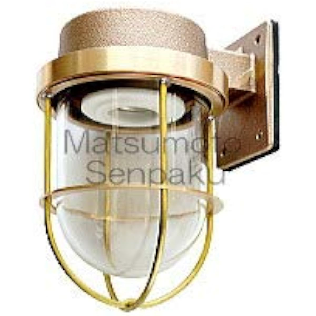 Matsumoto Senpaku Electric Marine Lamp Wall Light Series No. 1 Flange Gold 1-FR-G [Indoor/Outdoor Use] [Lamp Sold Separately]