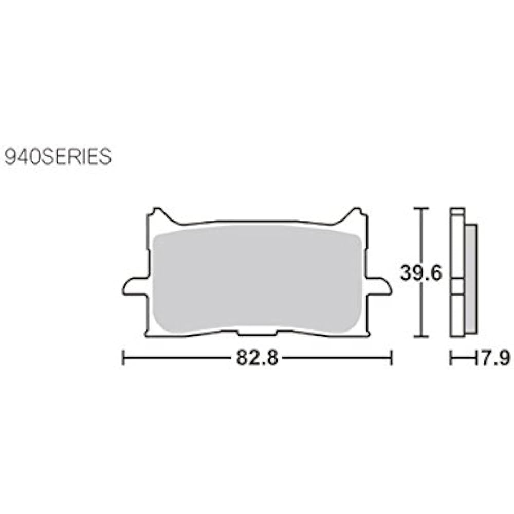 KITACO SBS Brake Pad 940HS Sinter Metal CRF1000L Africa Twin DCT 777-0940020