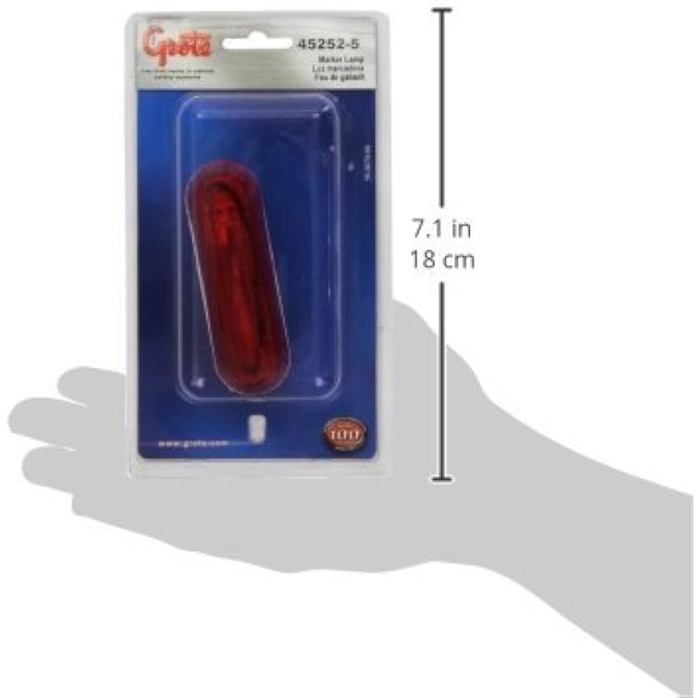 GROTE 45252-5 Red Shinline Singing Lebaru Clearance Marker Light