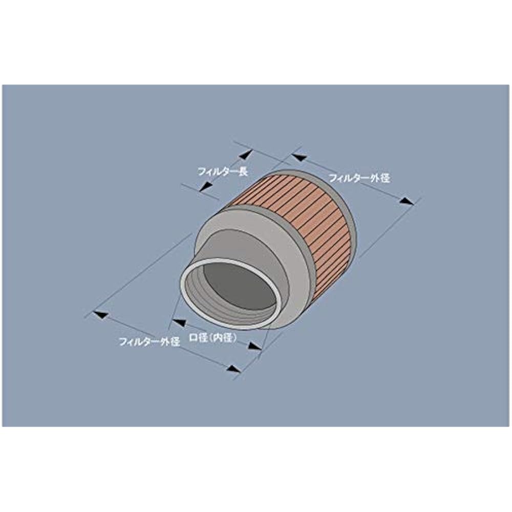 K&N Custom Filter Round Straight φ127 Rubber Mold End Cap Universal (General Purpose) RU-3020