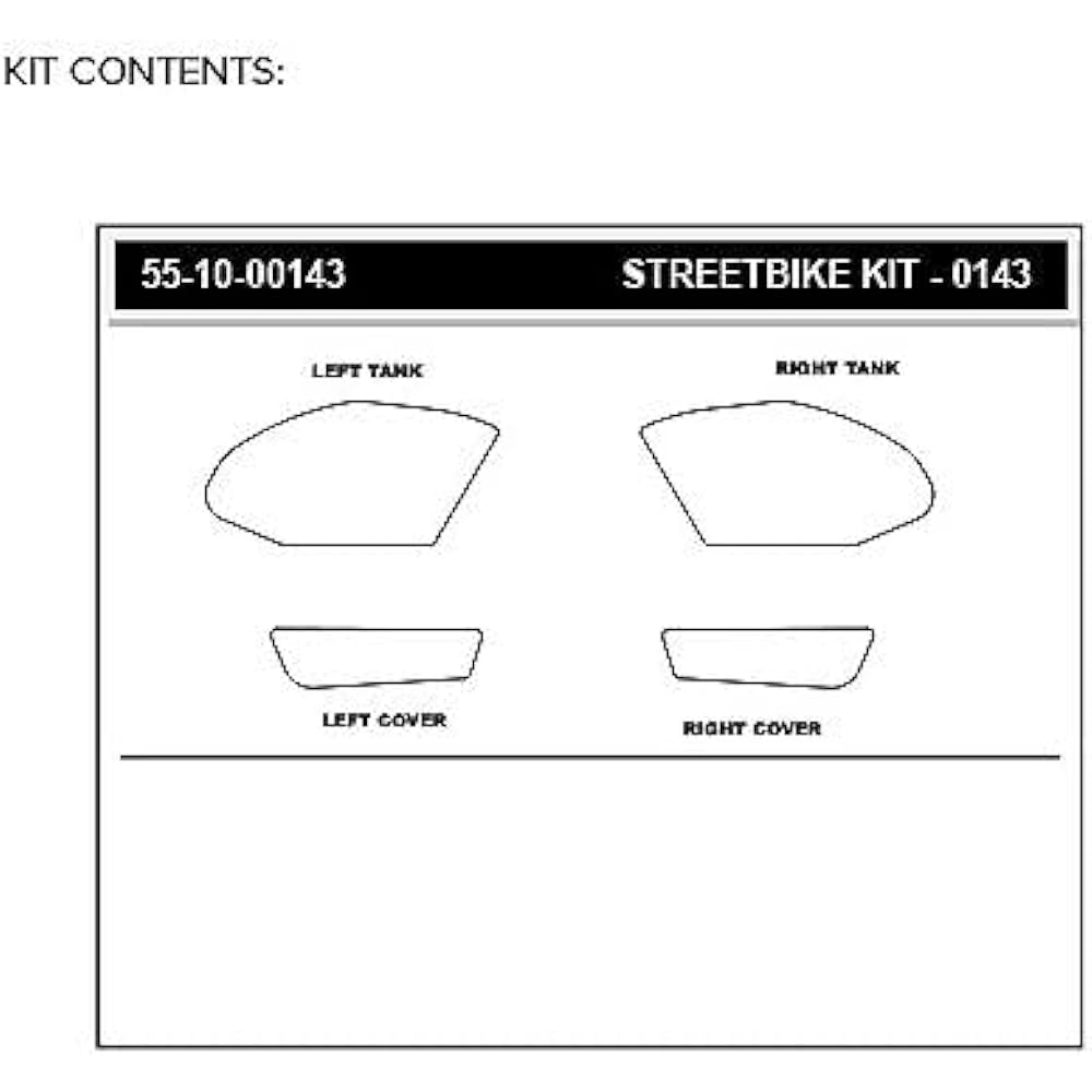 STOMPGRIP (stomp grip) traction pad tank kit hybrid VOLCANO GSXR1000 17-0143H
