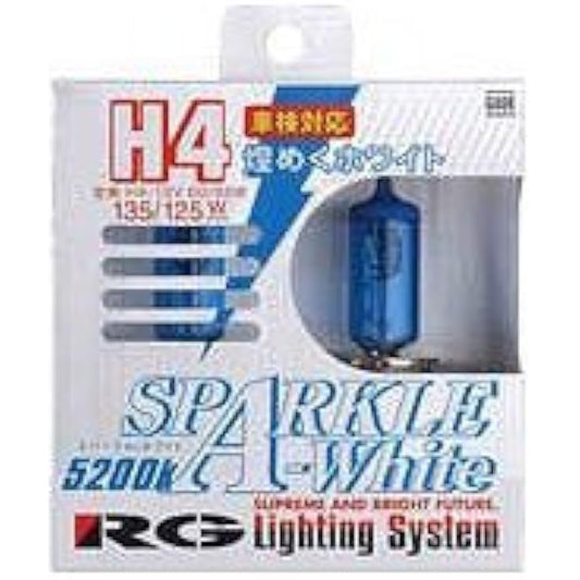Racing Gear (RACING GEAR) Halogen Bulb [Sparkle White 5200K] H4 2 pieces G40K