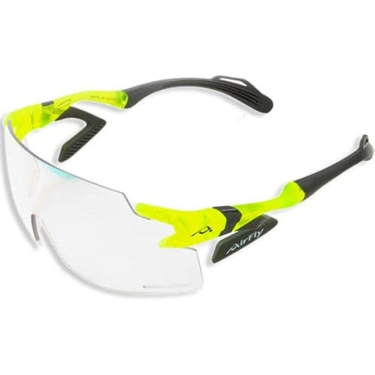 AirFly Nose Padless Sports Sunglasses Motorcycle Neon Yellow Frame Photochromic Lens New Side Pad Equipped with Shield Lens Unisex AF-301 C-31BK