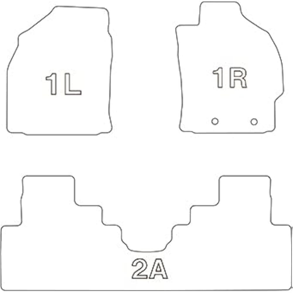 Clazzio Floor Mat 3D Type Set for 1 Yaris Hybrid R2(2020)/2~ / Yaris Cross Hybrid R2(2020)/8~ Cold Region Specification Vehicle NEW Rubber Type Black ET-1128 [5EETB1128K]