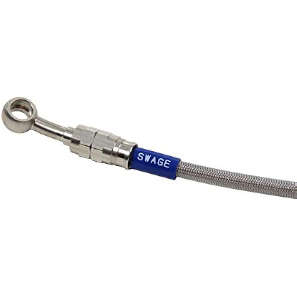 SWAGE LINE PRO Front Brake Hose KIT Tri Piece Stainless Steel Clear Hose ZX-14R (12 (ABS not available)) STP745FT [HTRC3]