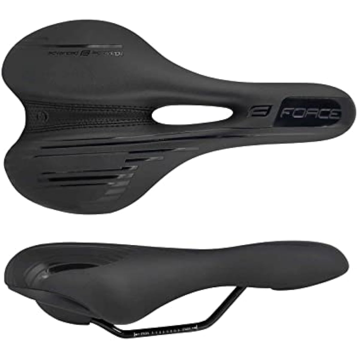 FORCE ZAK Tourist Saddle for Bicycles Black 276 x 155mm 80377