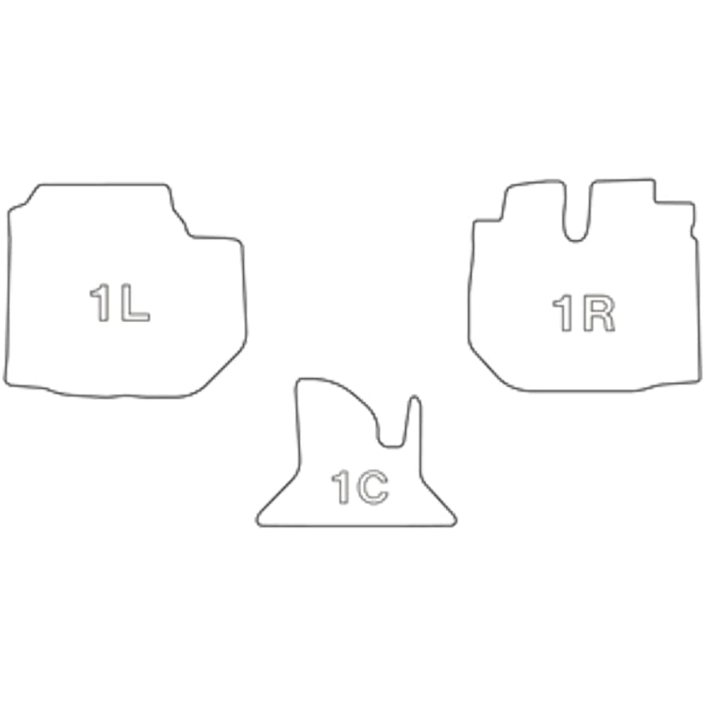 Clazzio Floor Mat 3D Type Front Hiace Van / Regius Ace Van / Bongo Brony Van 200 Series DX NEW Rubber Type Black ET-0238 [5EETA0238K]