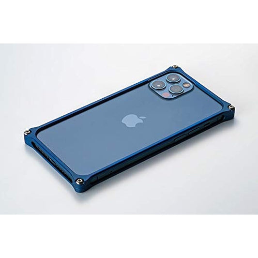 GILD design Solid Bumper iPhone12 iPhone12Pro Case Machined Duralumin Made in Japan Matte Blue GI-428MBL 43174