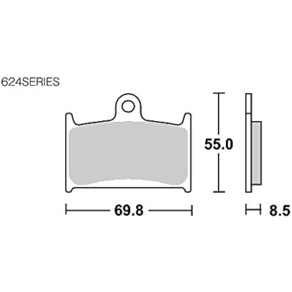 KITACO SBS Brake Pad 624HS Sinter Metal OW-01 GSX-R400R/600/750/1100 MZ Triumph Nissin Caliper etc. 777-0624020