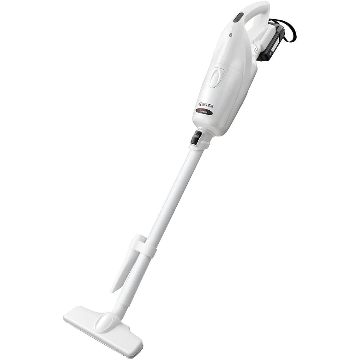 Kyocera Rechargeable Cleaner Vacuum Cleaner Cordless Stick Cleaner Handy Paper Pack 1.3Kg Lightweight 18V Powerful Stand Included KBC-1800 White