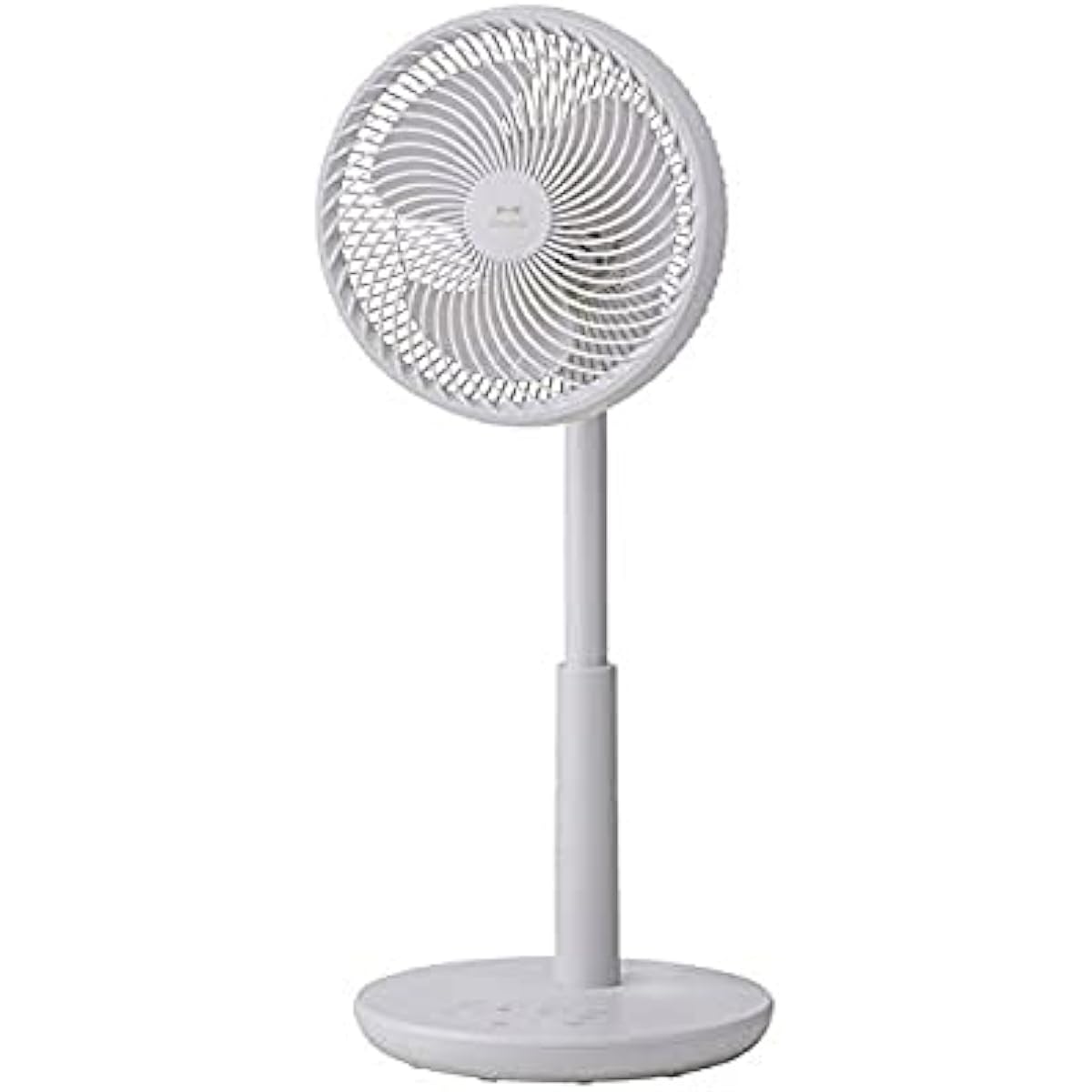 BRUNO Electric Fan Living Room DC Motor Quiet Stylish Oscillating Head with Remote Control DC Compact Floor Fan Ivory 7760753