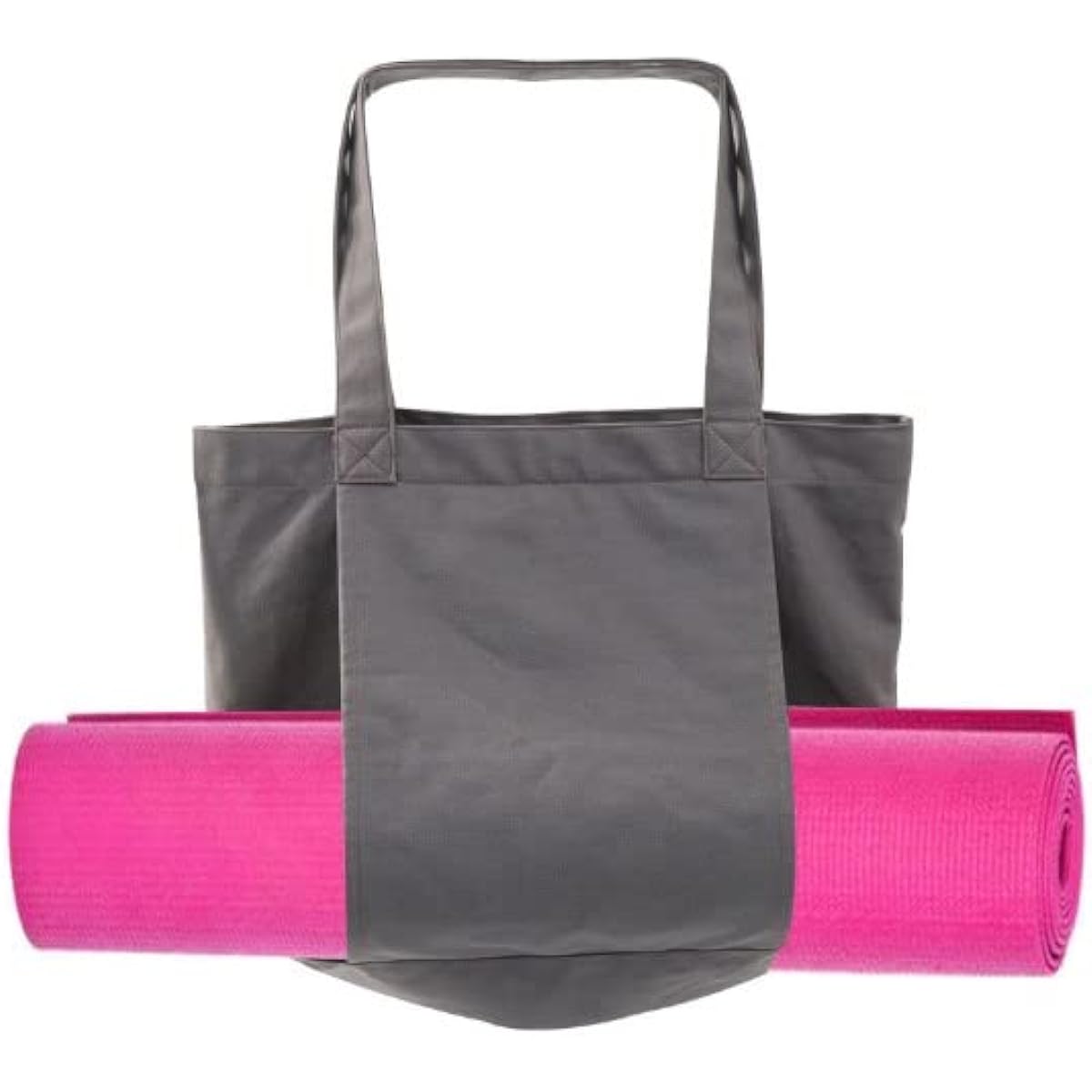 La kukuna Large Capacity Yoga Mat Bag Can Store Mat and Wear 2way Tote Shoulder Canvas Fabric